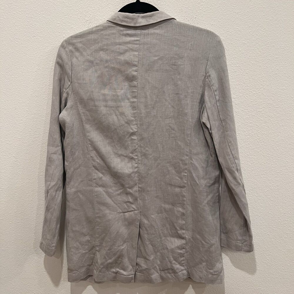 Tahari 100% Linen Unstructured Button Front Women… - image 4